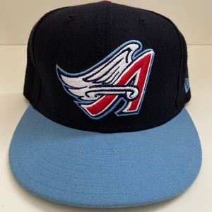Anaheim Angels fitted hat throwback logo